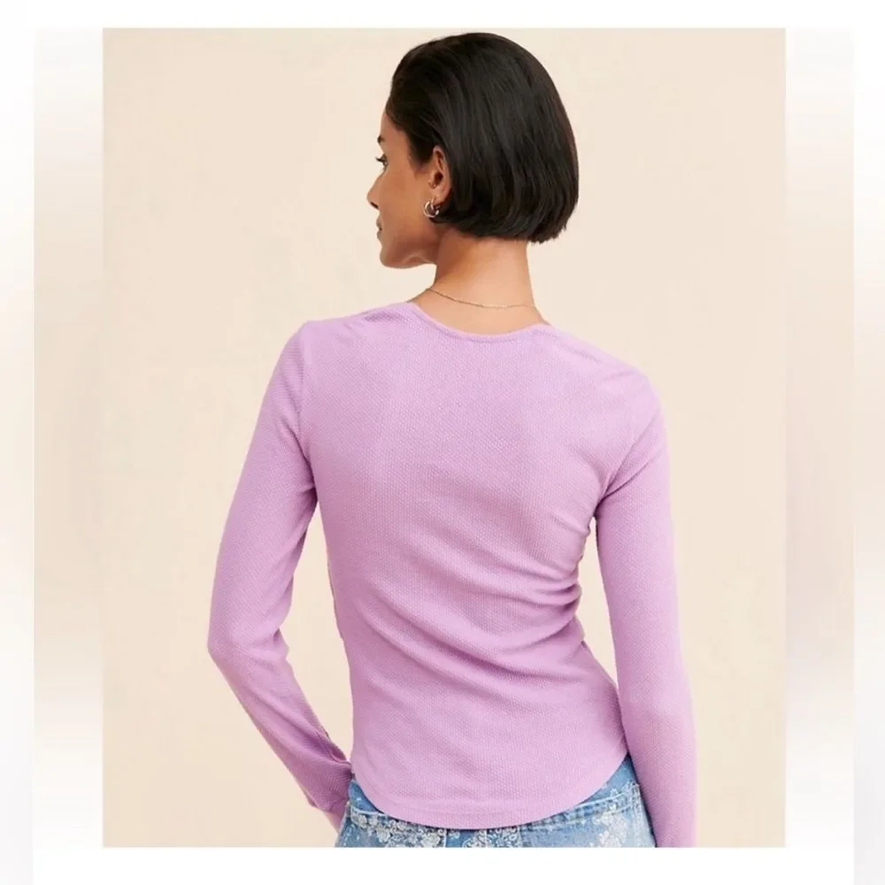 Free people Butterfly Dreams Top purple sz M NWT